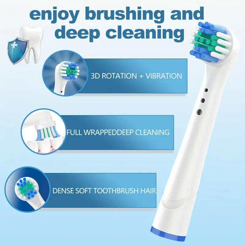 12pcs/set Suitable For Oral B Electric Toothbrush Heads - Replace Brush Heads To Improve Clean Teeth