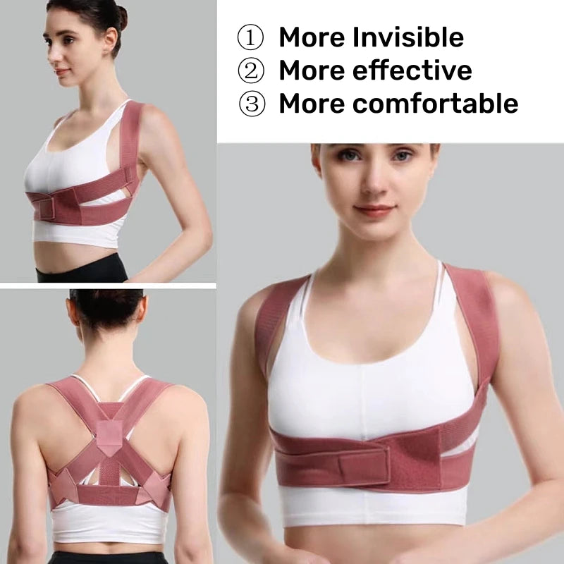 1Pcs Posture Corrector for Men & Women - Back Posture Brace, Support Straightener for Spine, Back, Neck, Clavicle and Shoulder