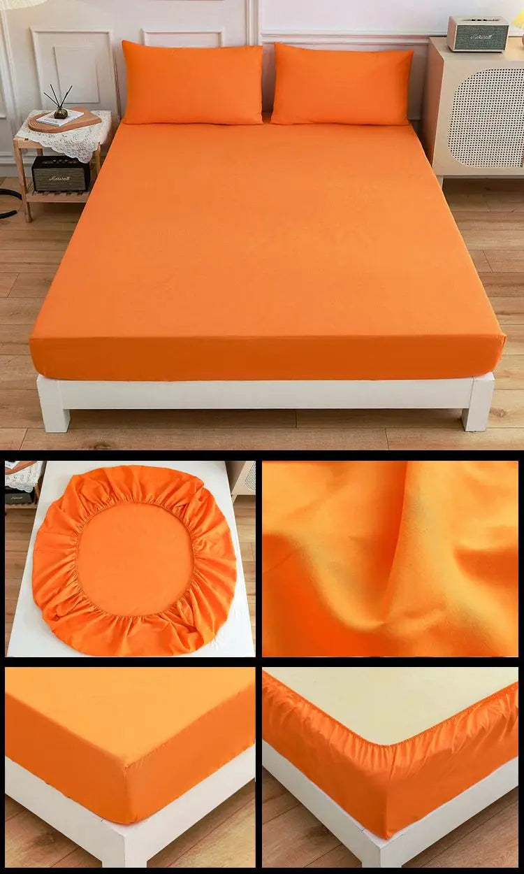 Kuup High Quality Fitted Sheet 90/180/150x200 Cm Mattress Cover Elastic Band Bed Sheet Queen King Size No Pillowcases Included