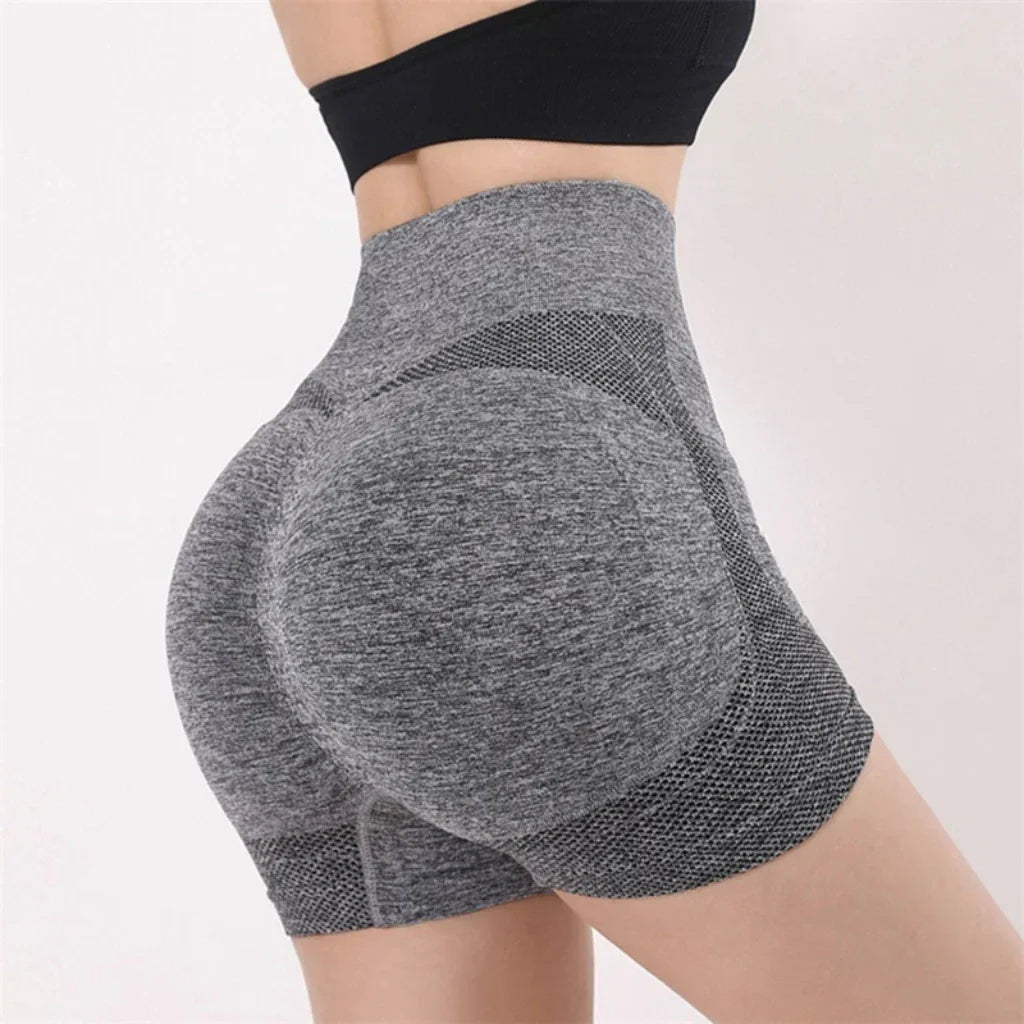 New Women Yoga Shorts High Waist Workout Shorts Fitness Yoga Lift Butt Fitness Ladies Yoga Gym Running Short Pants Sportswear