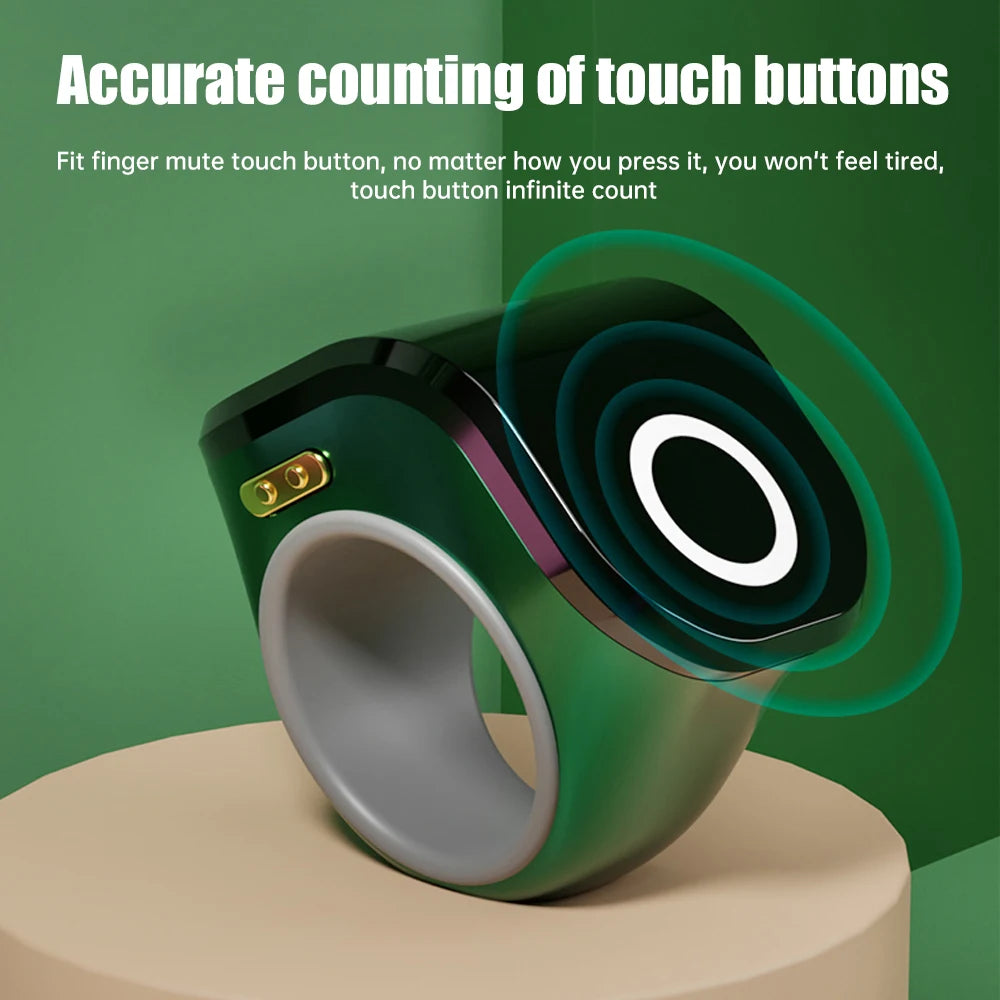 Smart Finger Counter Handheld Tally Counter Waterproof Touch Screen Electronic Counter Wearable Rings Finger Counters Clicker