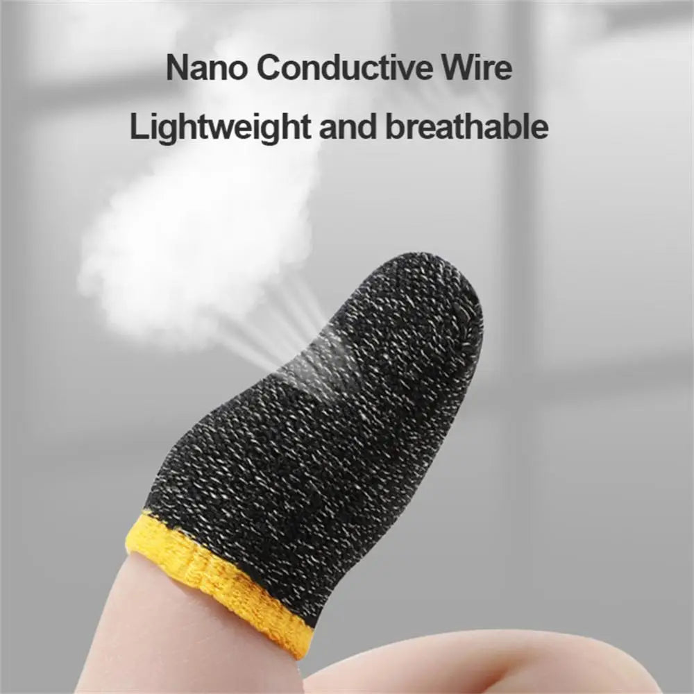 For PUBG Gaming Finger Sleeve Breathable Fingertips Sweatproof Anti-slip Fingertip Cover Thumb Gloves For Mobile Game