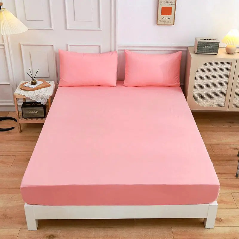 Kuup High Quality Fitted Sheet 90/180/150x200 Cm Mattress Cover Elastic Band Bed Sheet Queen King Size No Pillowcases Included