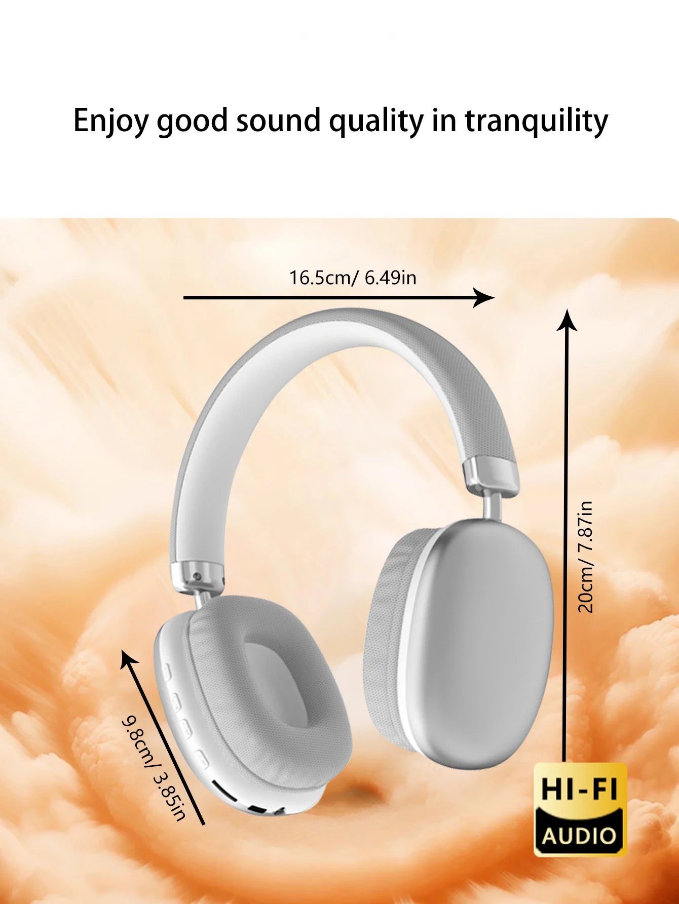 High sound quality Bluetooth 5.3 Wireless headphones Low latency Long life stereo surround gaming headset ears