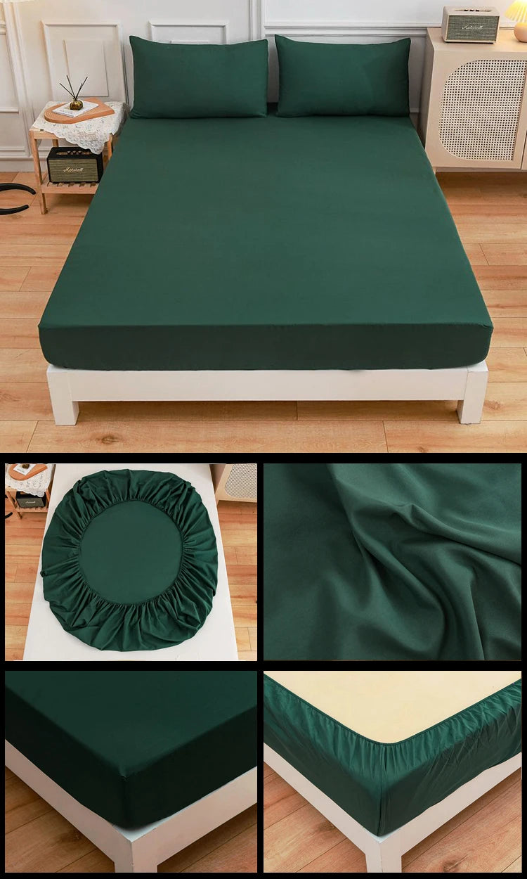 Kuup High Quality Fitted Sheet 90/180/150x200 Cm Mattress Cover Elastic Band Bed Sheet Queen King Size No Pillowcases Included