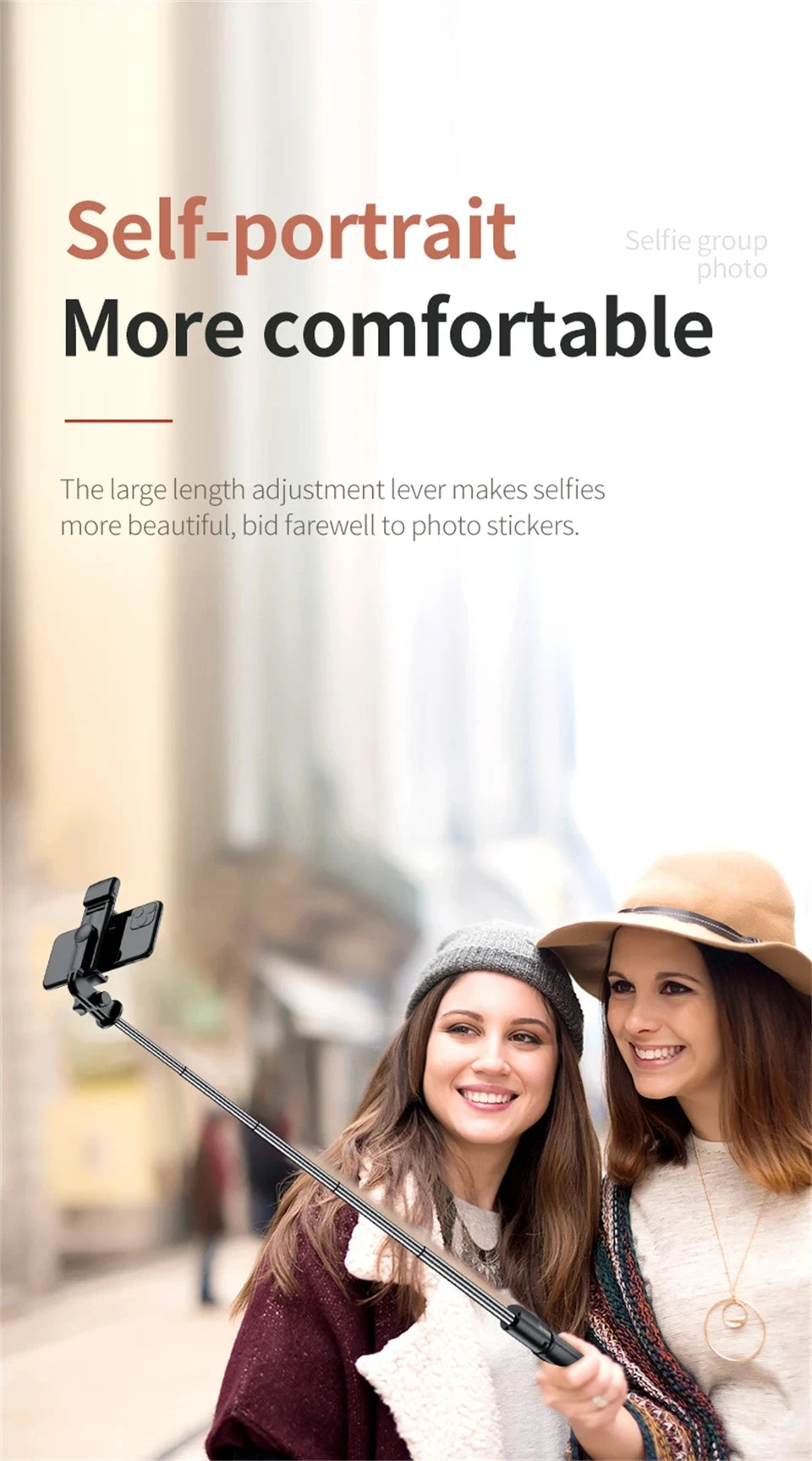 Wireless Selfie Stick Tripod Stand with Light Bluetooth Remote Extendable Tripod for iPhone Mobile Phone Tiktok Live Streaming