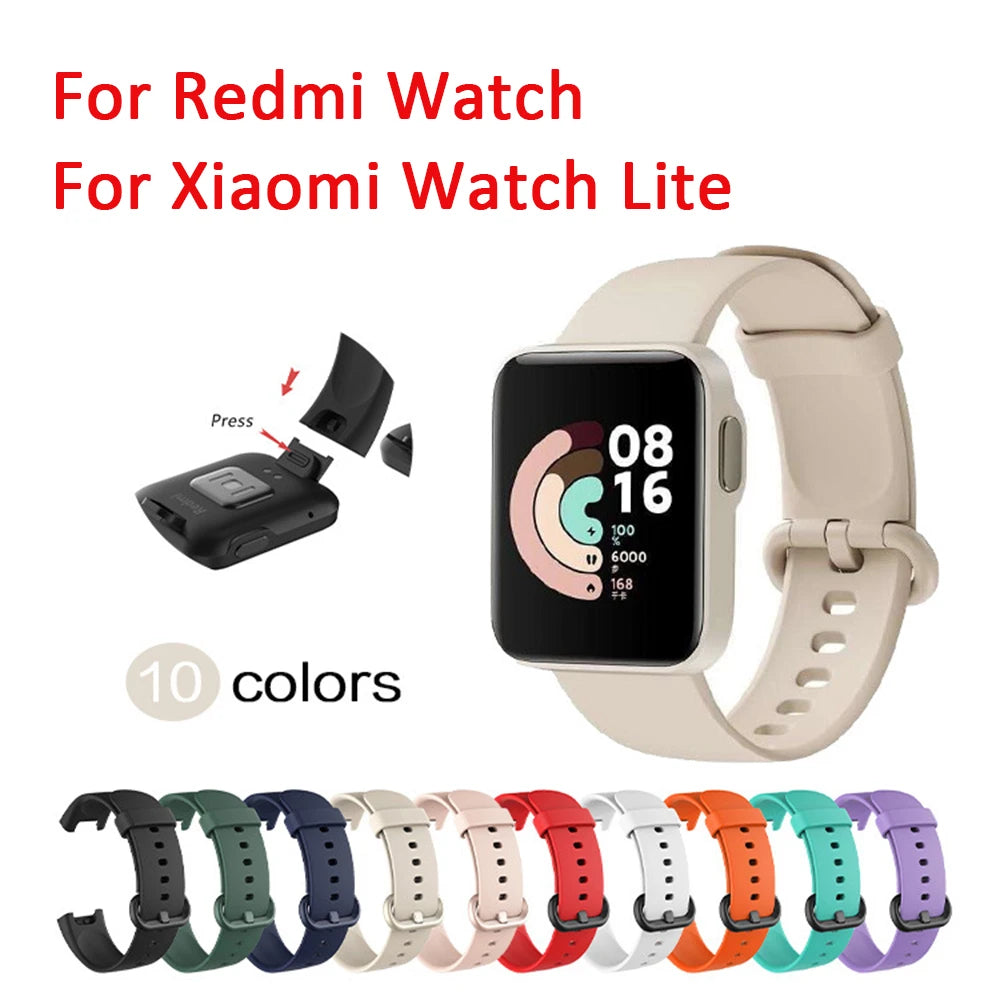 Silicone Strap For Xiaomi Mi Watch Lite Correa Smart Watch Sport Bracelet Replacement Watch Band for Redmi Watch Wristband