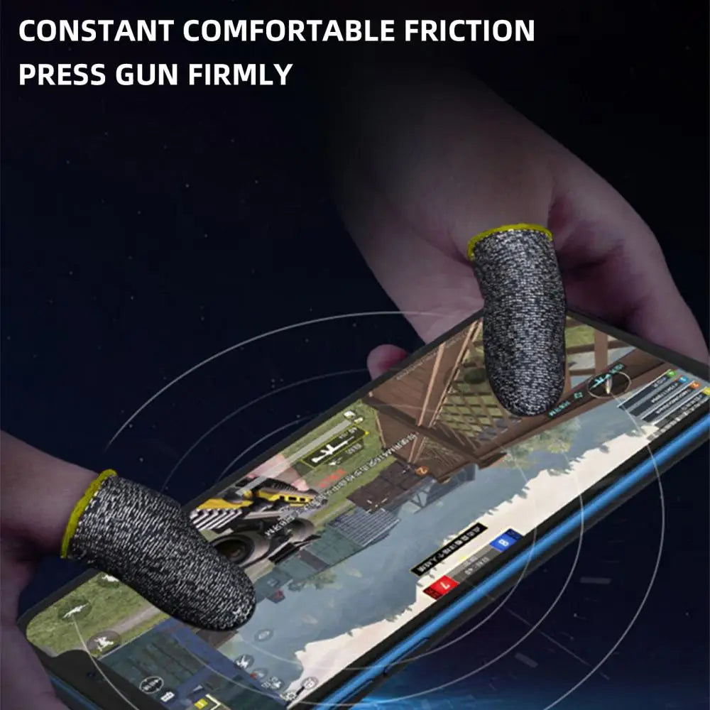 For PUBG Gaming Finger Sleeve Breathable Fingertips Sweatproof Anti-slip Fingertip Cover Thumb Gloves For Mobile Game