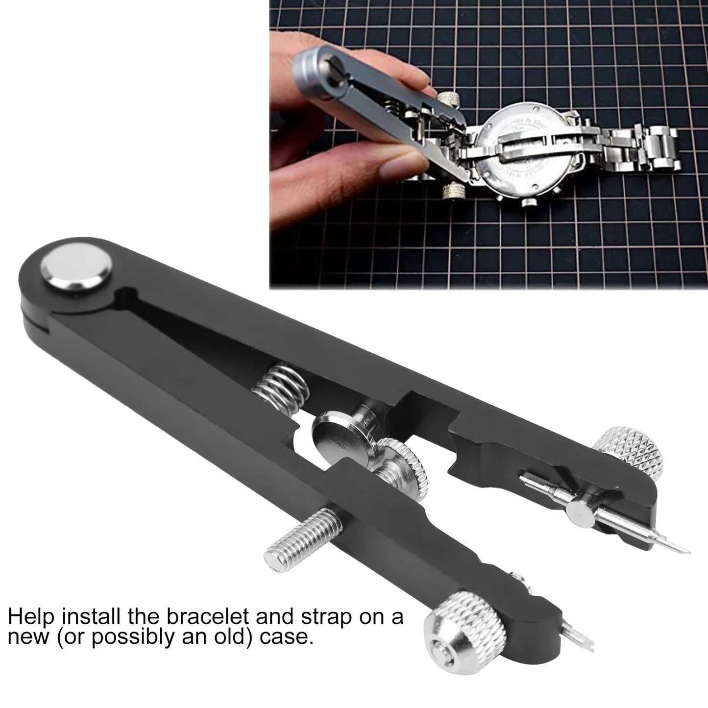 6825 Spring Bar Plier Watch Repair Tool Watchmaker Replace Removing Chain Tool with Pins Watch Band Remover Plier